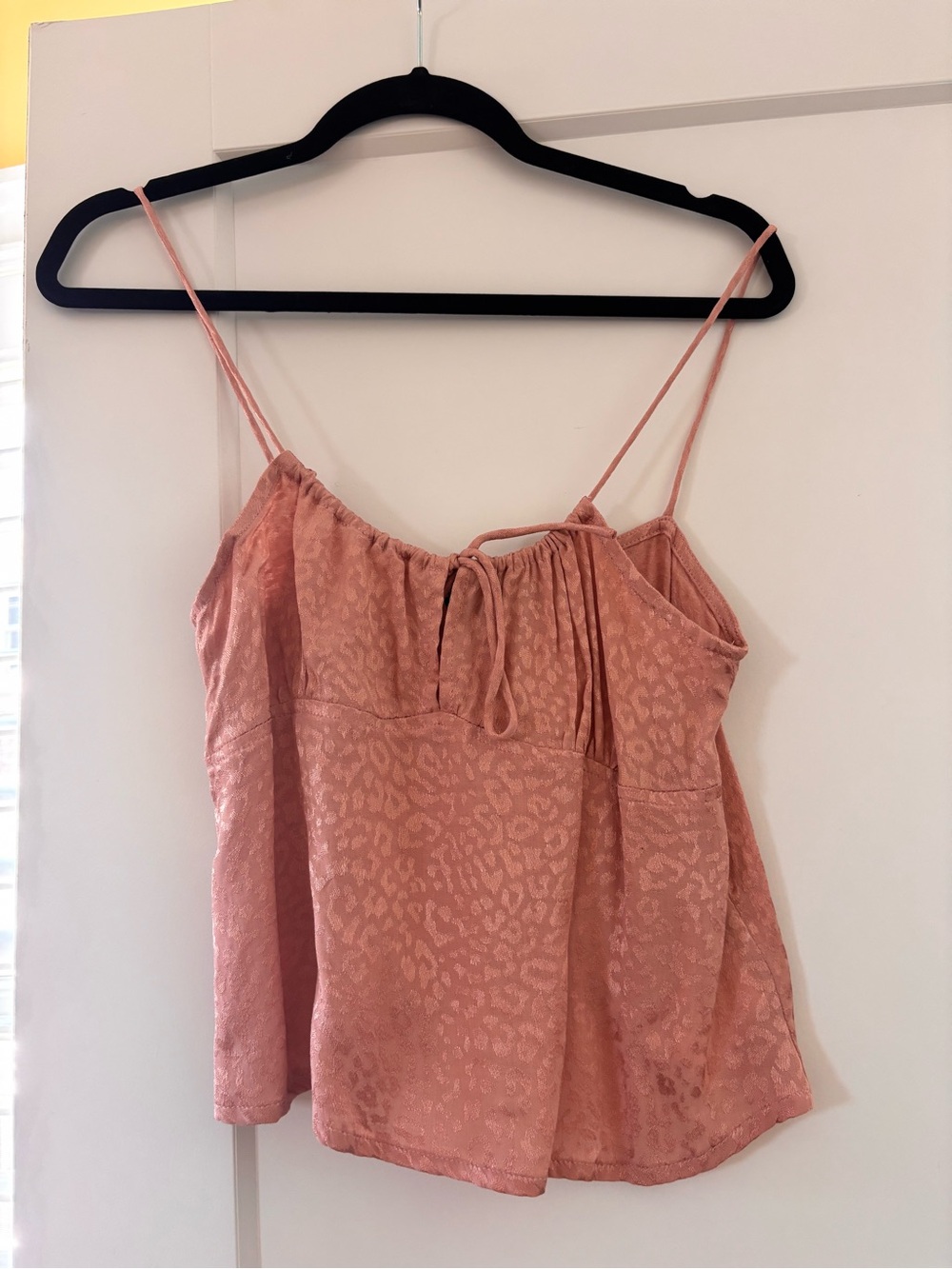 Princess Polly Rose Pink Textured Cami with Tie Front